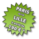 Paris <> Lille  partir de 190 euros