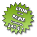 Paris <> Lyon  partir de 245 euros
