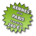 Rennes <> Paris  partir de 240 euros